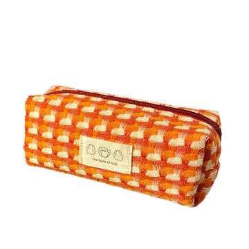 Japanese Woven Pencil Bag - Large Capacity Kawaii Pencil Case