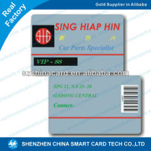 standard size 54*86mm plastic pvc club barcode vip card