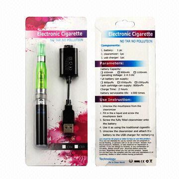 E-Cigarette with EGO-CE5 Blister Package, Colorful Battery and Cartomizer