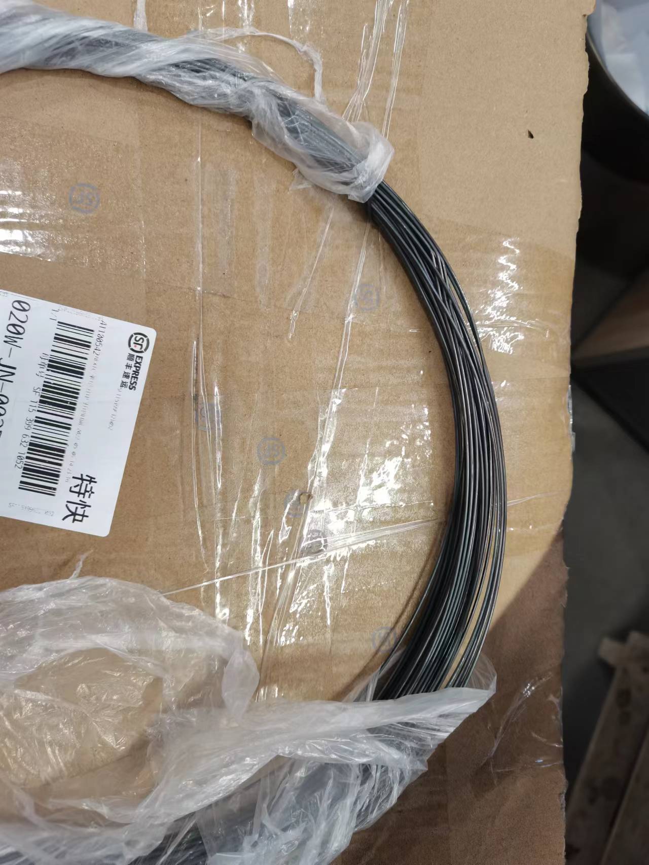 industriële zwarte gegloeide draadspiraal