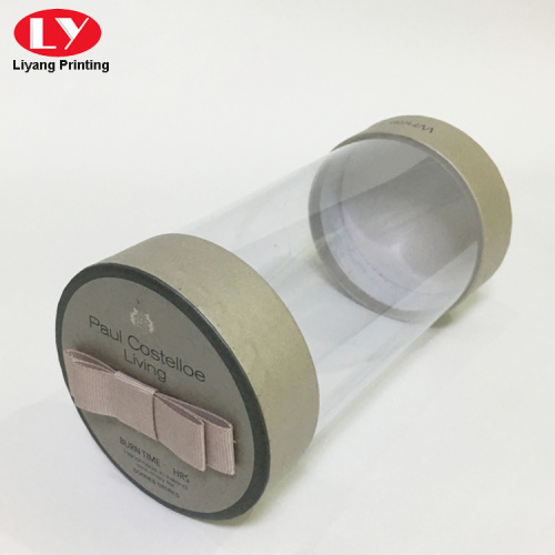 PVC Plastic Tube Round Box met papierdeksel