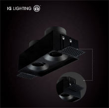 12W Adjustable Trimless Recessed Grill LED Spot Light for Restaurants