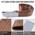 Webbing sling 6 ton brown