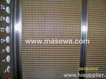 Elevator Fabric Brass And Ss Mixed Woven?