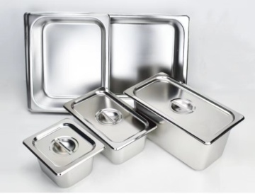 Stainless steel self-service square basin