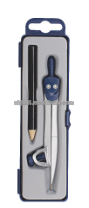 Metal bow compasses with pencils for school drawing