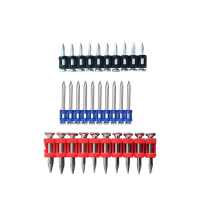 Carbon Steel Zinc Plated Strip Nail Rive Pin Collated 19-38mm