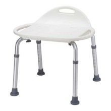 Simple Design Oval Shape White Plastic Bath Chair