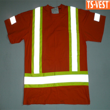 Cheap Safety Reflective Custom Tag Protective T-Shirt