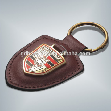 Customized genuine leather luxury car keychain