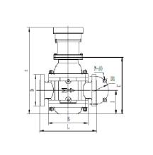 Cheap local display diesel double rotor flowmeter