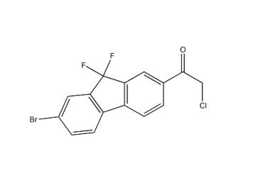 1-(7-broMo-9,9-difluoro-9H-fluoren-2-yl)-2-chloro-Ethanone CAS 1378387-81-5