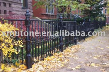 Wrought iron steps fence