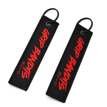 Custom Woven Funky Detachable Keychain with Metal Hook