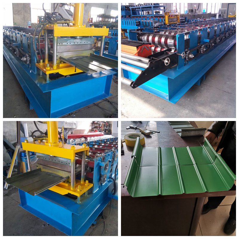 Portable self lock Metal Roofing Roll Forming Machine / Standing Seam Metal Roofing Machine
