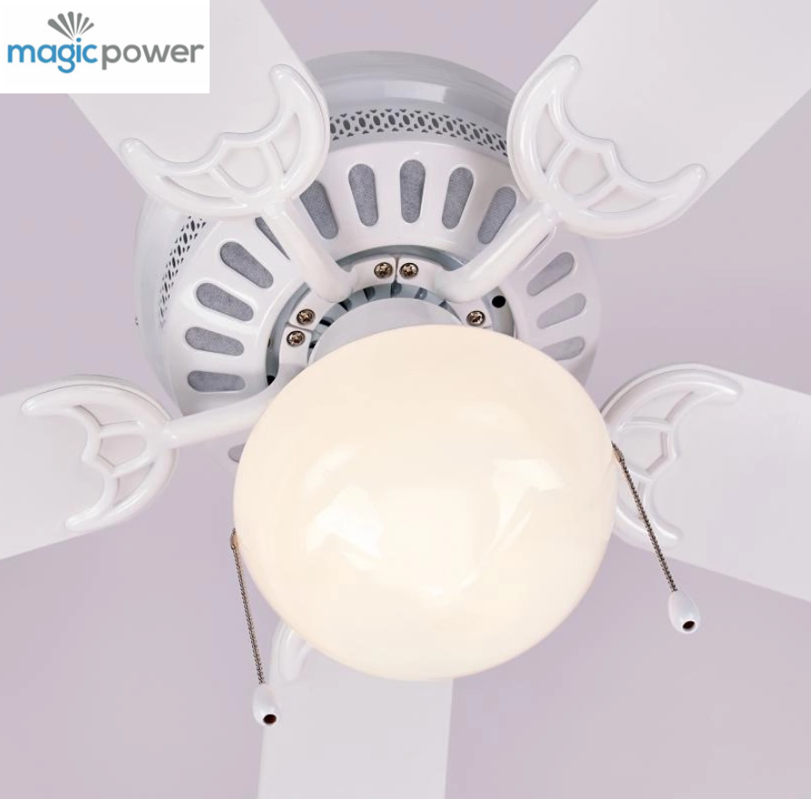 Five blades ceiling fan lamp for children's room