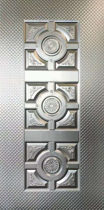 Hot slae embossed steel door plate