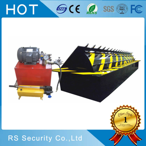 Automatic electric parking rising road blocker