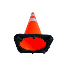 PVC Traffic Cone 75cm Height with Rubber Base
