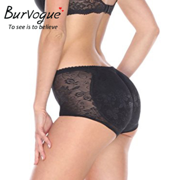 Burvogue Seamless Lace Padded Panty Butt Enhancer Lifter Shapers For Women Wholesale