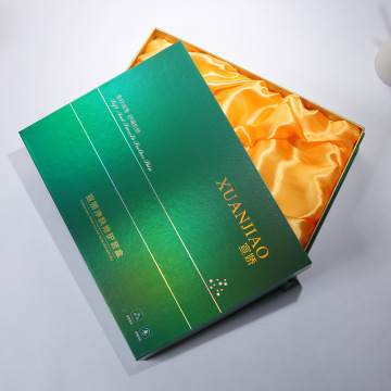 Gold Paper Skin Care Custom Gift Box Luxury