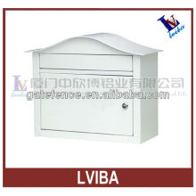 Modern decorative no rust white mailing box