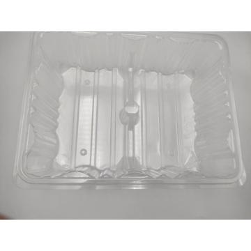 Bandeja/caixa de embalagem de folha de plástico transparente