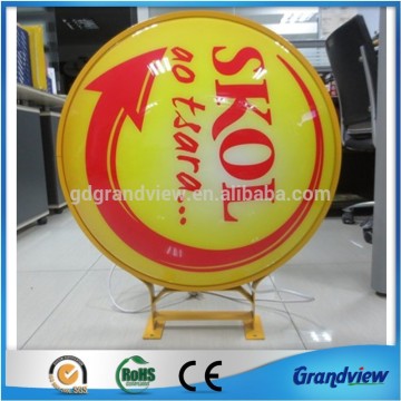 3D acrylic thermoformed rotating advertising signage