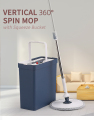 Mango de acero inoxidable Spin Magic plano con cubo