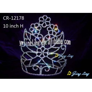 10 Inch Flower Beauty Pageant Crown