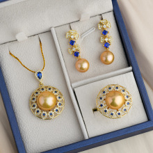 Sinocre Wholesale: Bulk Freshwater Pearl Jewelry Set including Pendants, Earrings, and Rings