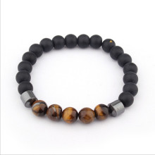 Abalorios pulsera de arenisca negra Onyx Grind