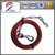 Red pvc coated dog tie-out cable for outdoors