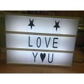 Cinema Light Box Letters ondertekenen