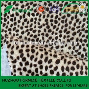 China manufacturer pu horse hair leather shoes material