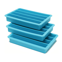 Lange Silikon-Eiswürfel-Tabletts für Wasserflaschen