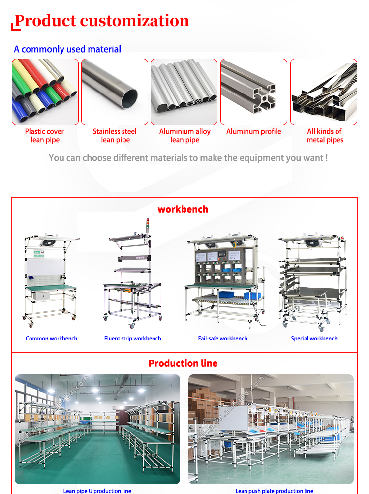 DY158 Double Face Conveyor Belt Automated Assembly Line for Workshop Material transfer