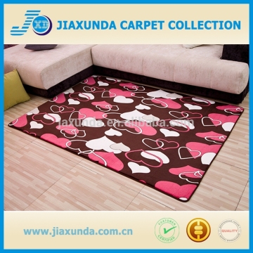 Hot sale soft coral fleece foam backed carpet