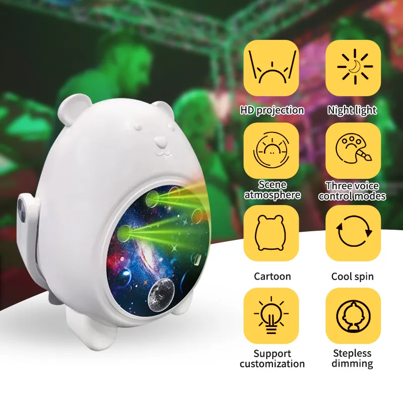 Hot Sale Projection Lamp Remote Controlled LED Laser Sky Projector Bedroom Stage Star Starry Night Light Projector Light