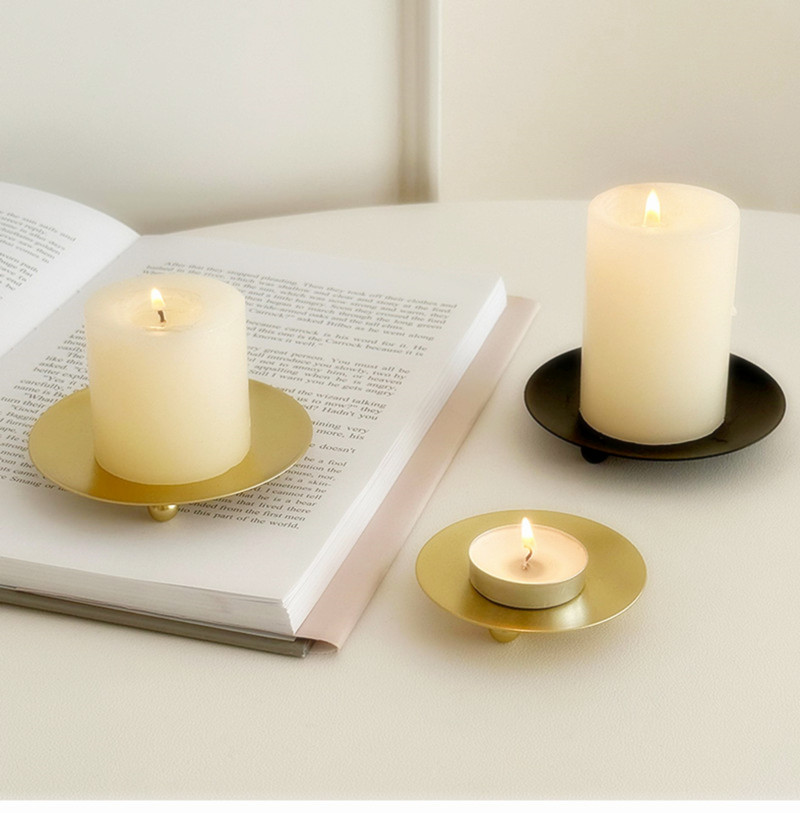 Колеры пласціны металічных свечак для свечак для водараў