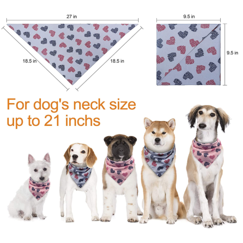 2 Pack Wasable Dog Bandana