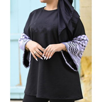 Custom Muslim Clothing: Keffiyeh Shirts, Tunics, and Long Sleeve Tops for Women