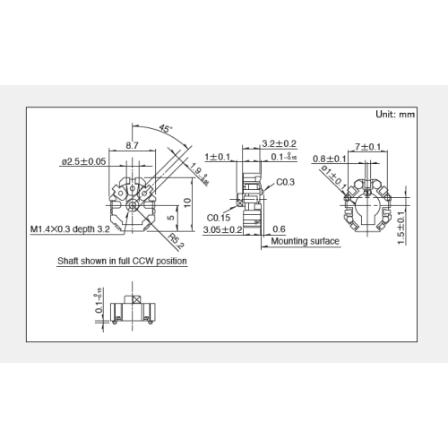 Rk08h serie Draaipotentiometer