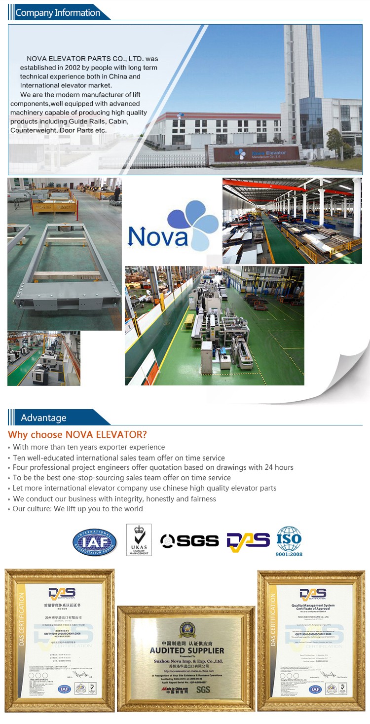 China Factory Observation Nova Elevator, China Factory Used Commercial Elevators For Sale