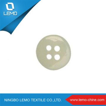 Fashion white resin pants button button