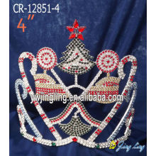 4" Rhinestone Christmas Pageant Crowns For Sale