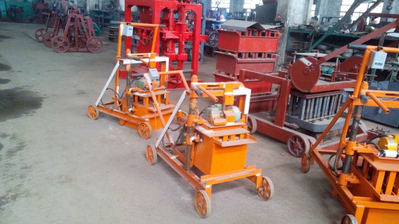 manual hollow block making machine brick maker QMJ2-45 cement block making machinery