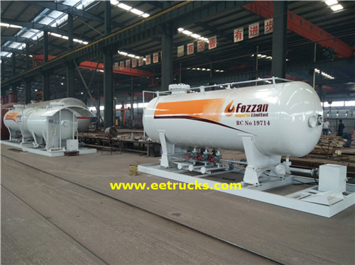 Asme 5000 gallon lpg Skiid na cike tashoshin