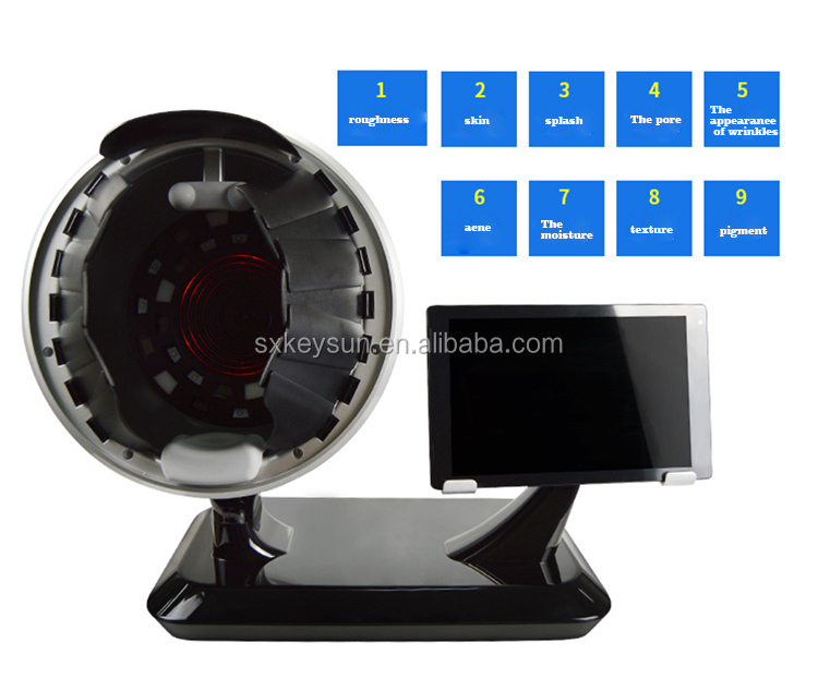 Excellent Skin Analyzer Machine Skin Scan Recognition Deep Learning Skin Problems 3D Cloud Computing Storage Spa Use Device
