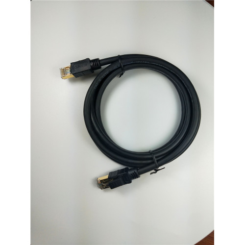 Cable Ethernet RJ45 CAT8 chapado en oro de 2000Mhz